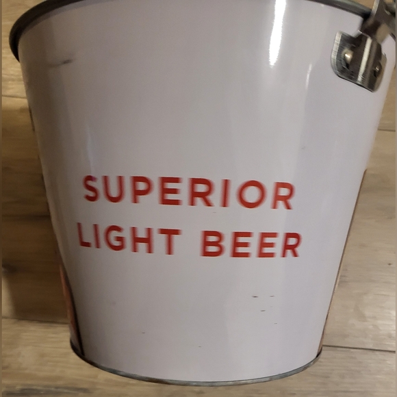 Michelob Ultra Metal Bucket with handle Pre Owned - Picture 2 of 6